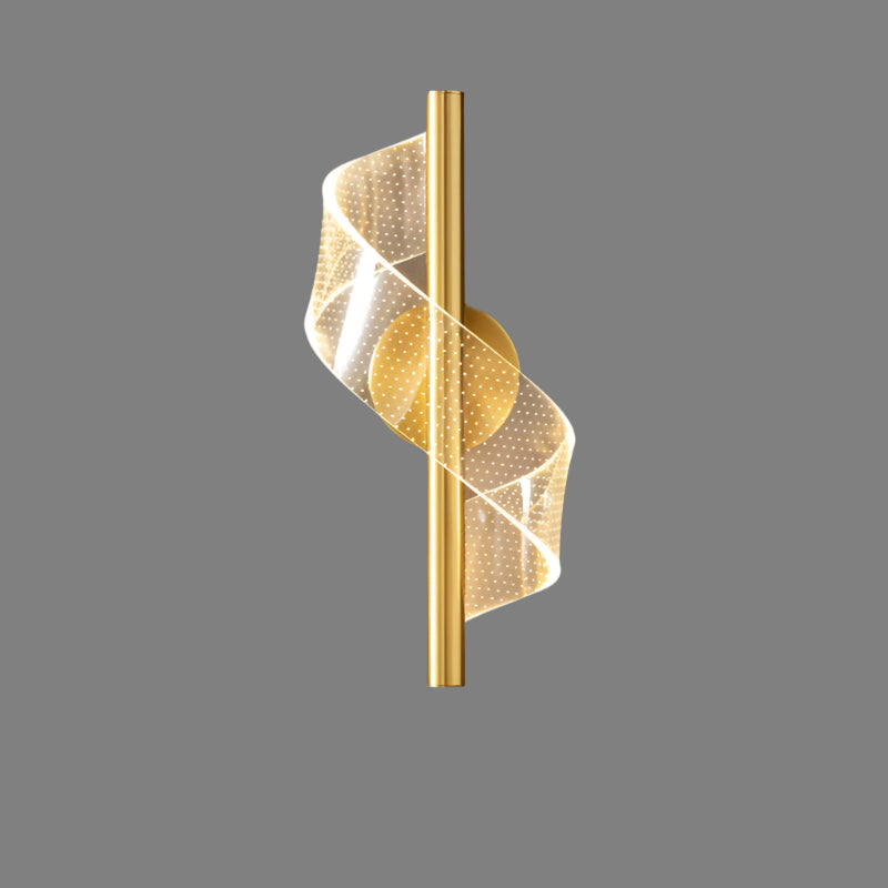 Glas-Wandleuchte mit traditionellem Kerzenhalter-Design