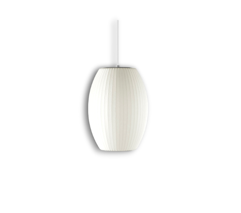 Zeitlose Bubble-Pendelleuchte – Beleuchtungsdesign aus Seide und Metall