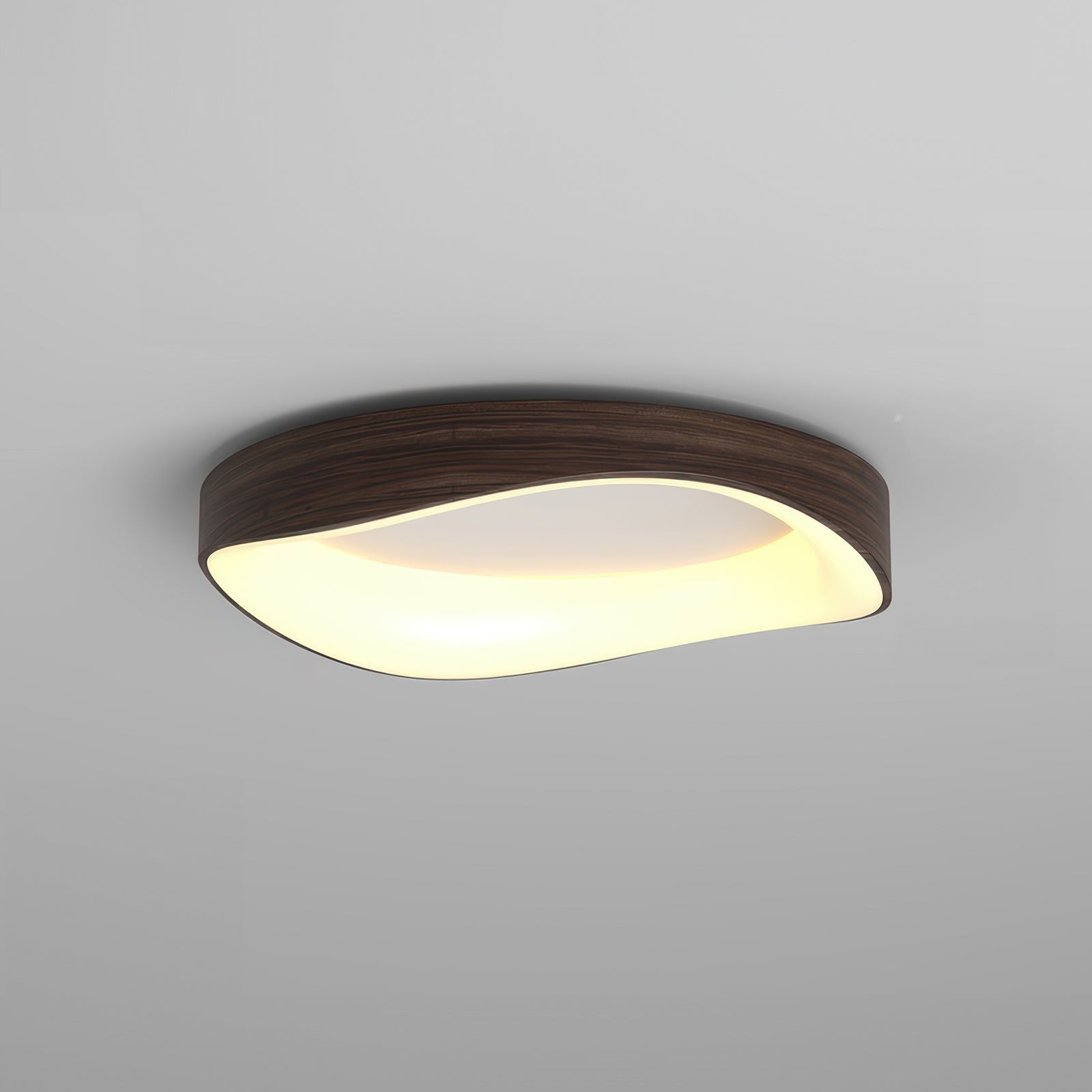 Deckenleuchte mit Warmer Holzmaserung
