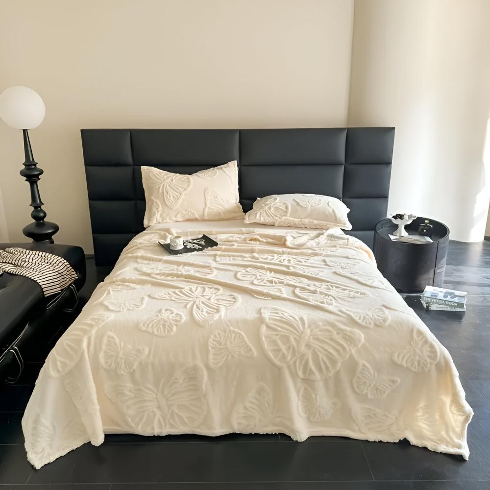 Schmetterlingsdecke aus Jacquard-Flanell