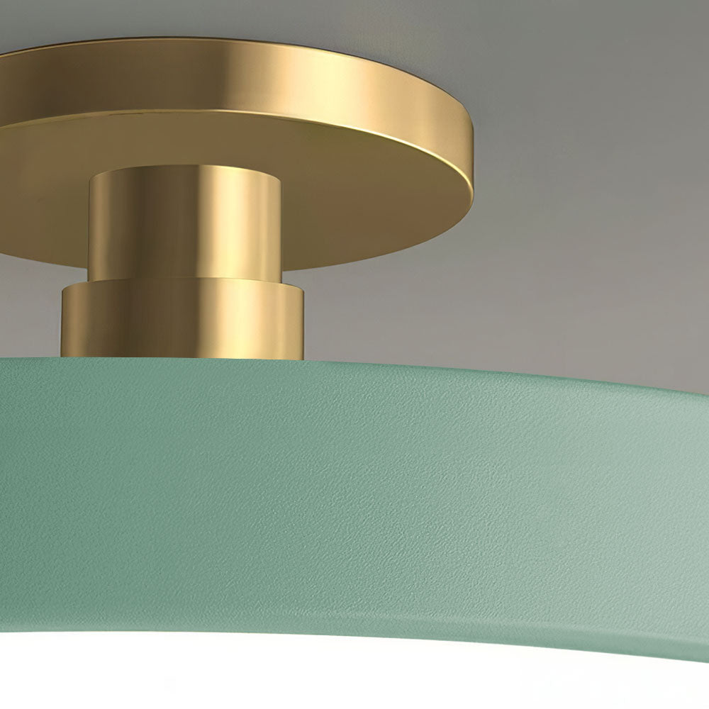 Runde LED-Halbeinbauleuchte Im Modernen, Klaren Design