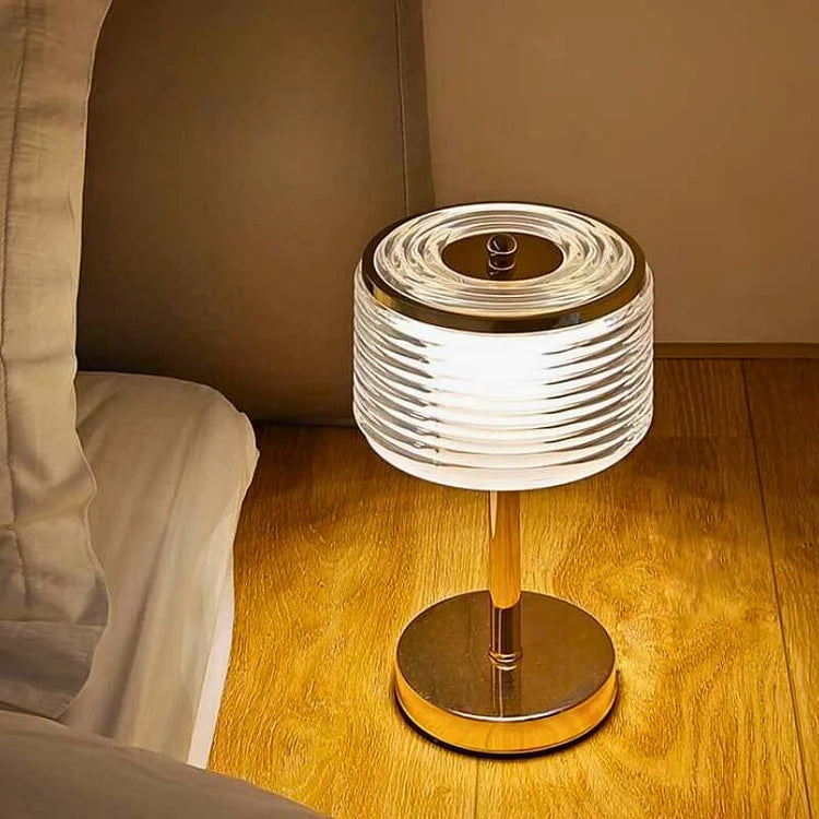 Runde LED-Tischlampe im Ring-Design