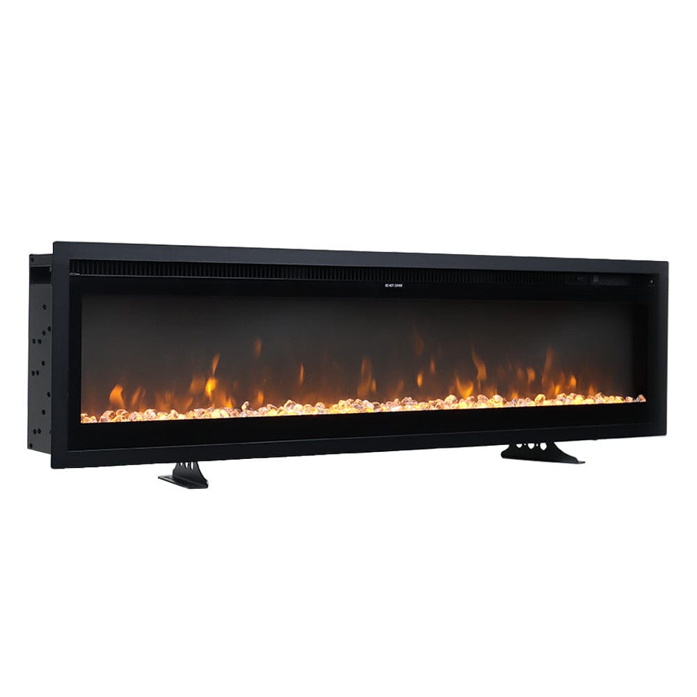 LED-Elektrokamin 40–80 Zoll mit 9 Farben Flammeneffekt und Komfortabler Fernbedienung