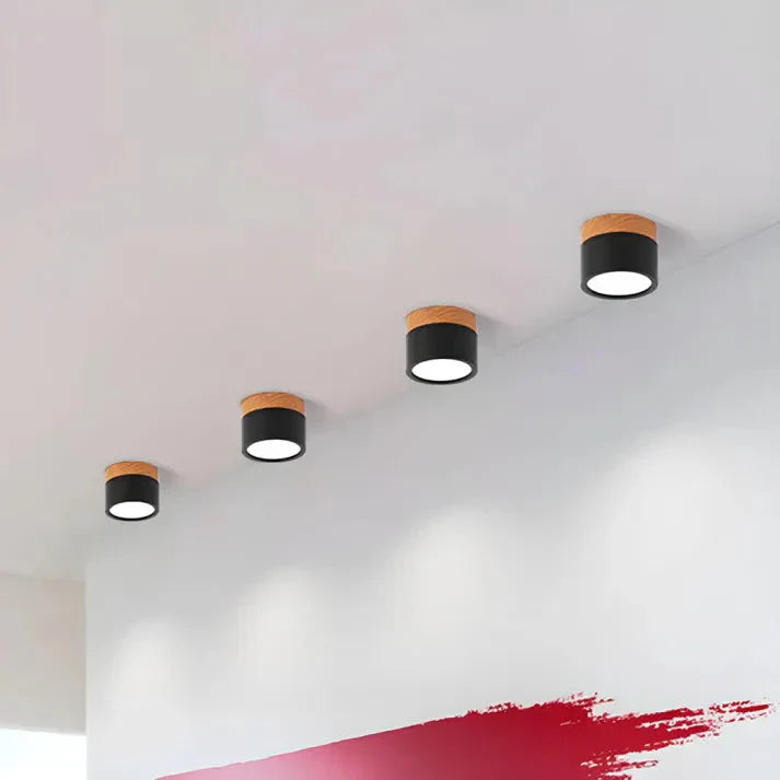 Aluminium Zylinder LED-Deckenlampe – Kompakt & Modern