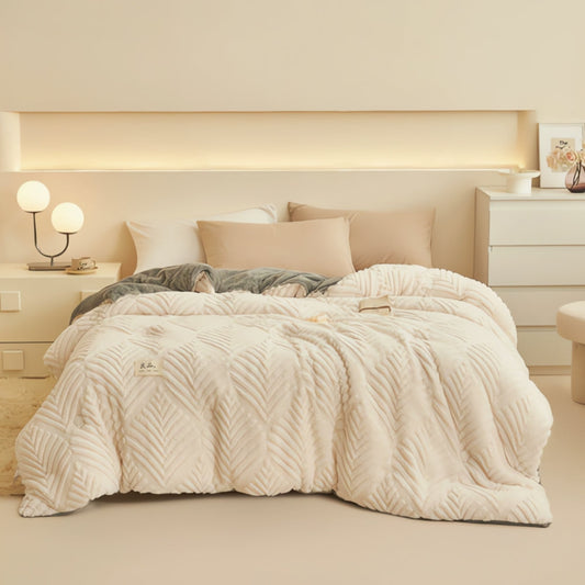 Kuscheldecke mit Ahorn-Design