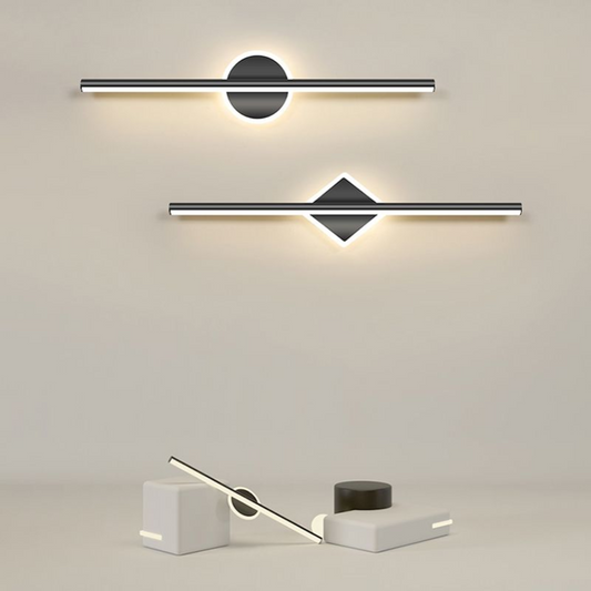 Schlanke LED-Wandleuchte – Moderne Runde & Quadratische Wandhalterung