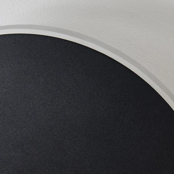 Minimalistische Runde Metalllampe mit LED | Außenwandleuchte
