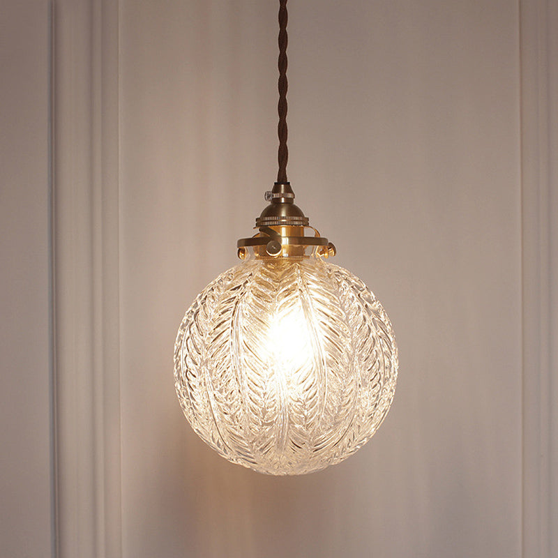 Colonial Stil Glas Kugel-Deckenlampe – Moderne & Rund