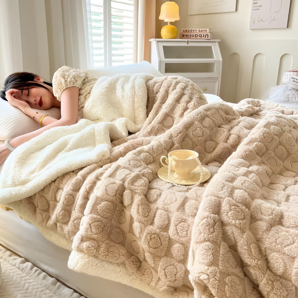 Sherpa-Fleece-Decke Cloud Warmth