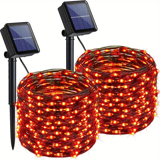 Rote Solar-Fairylights für Den Außenbereich