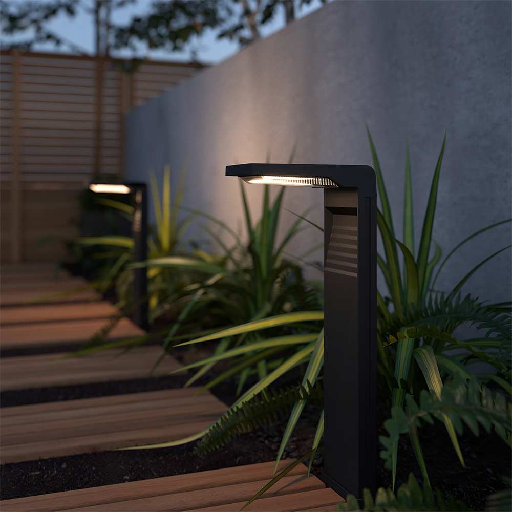 Robuste LED-Solarleuchte für Garten und Terrasse