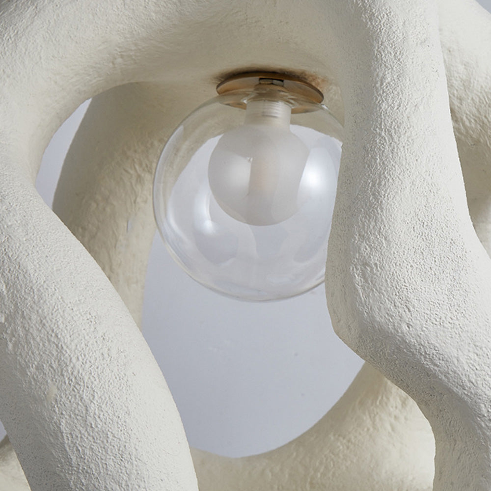 Wabi Sabi Resin LED Pendelleuchte | Japanische Stil Hängeleuchte