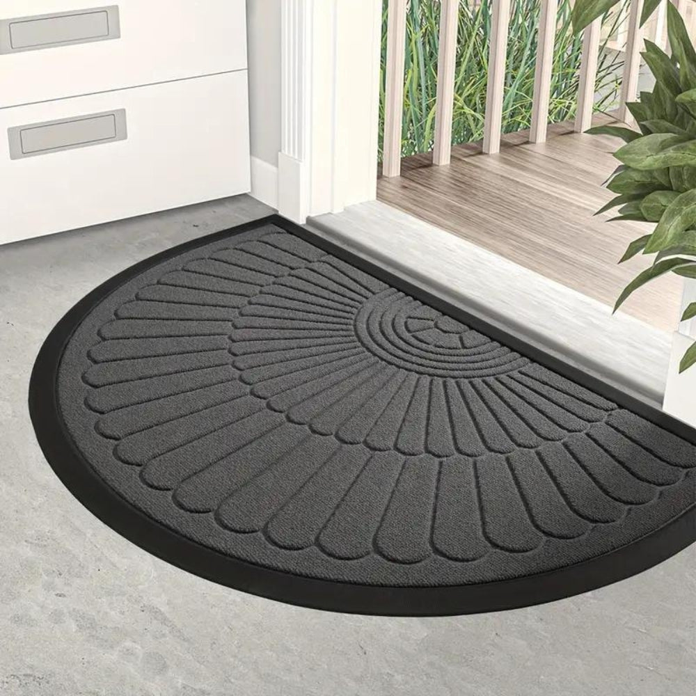 Willkommensmatte im Halbkreis-Design