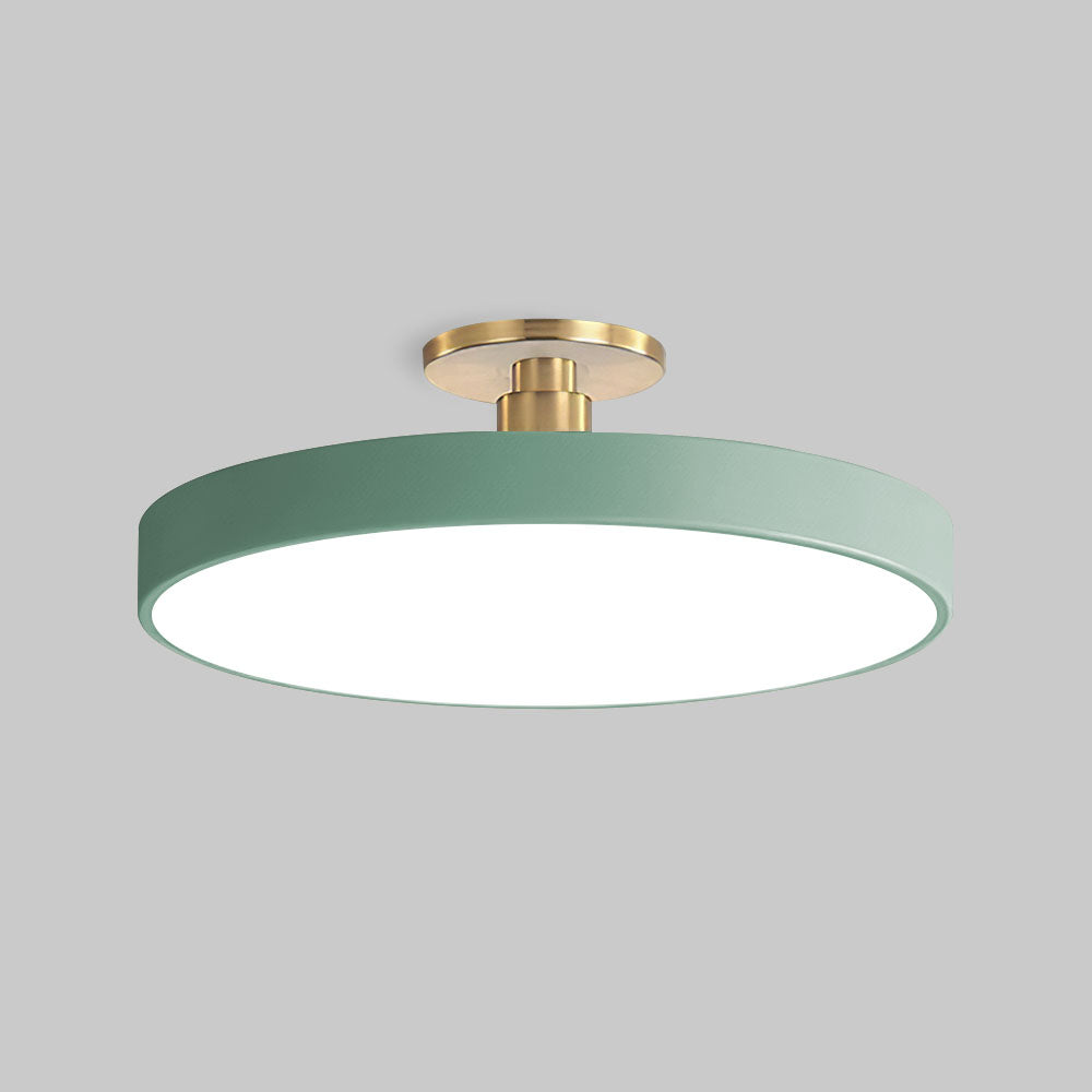 Runde LED-Halbeinbauleuchte Im Modernen, Klaren Design