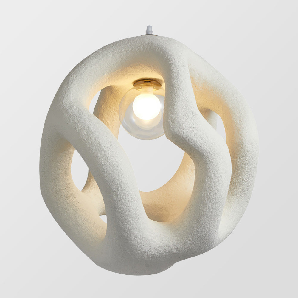Wabi Sabi Resin LED Pendelleuchte | Japanische Stil Hängeleuchte