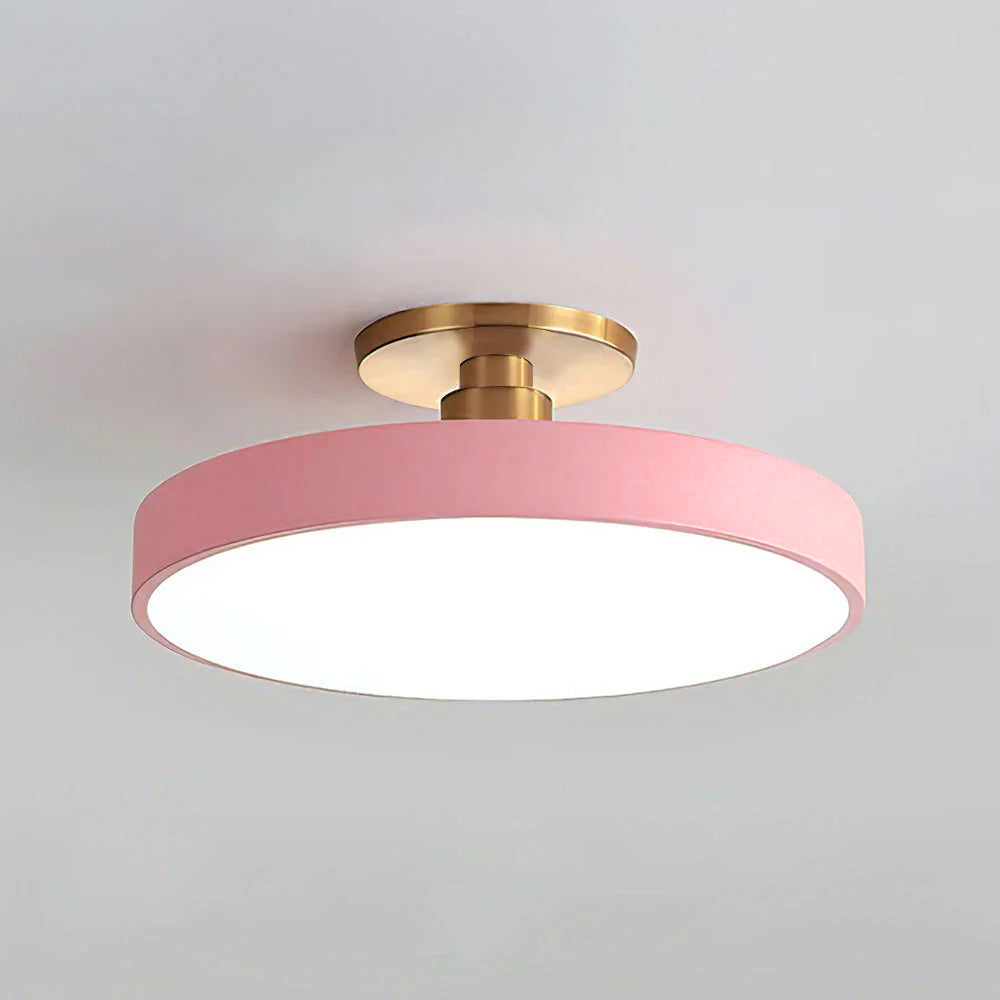 Runde LED-Halbeinbauleuchte Im Modernen, Klaren Design