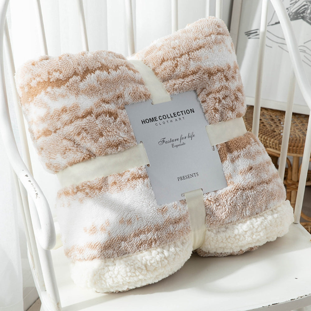 Velvet Sherpa Decke mit Seraphina-Muster