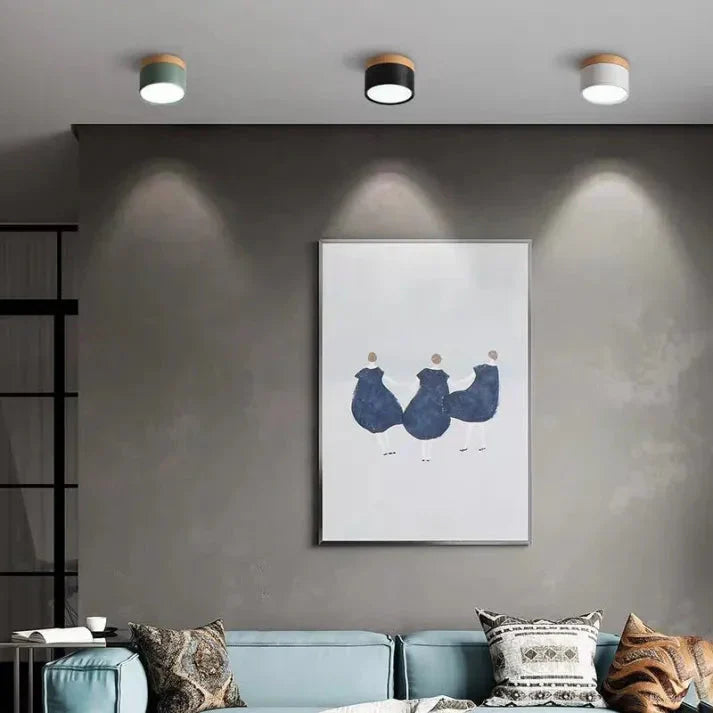 Aluminium Zylinder LED-Deckenlampe – Kompakt & Modern