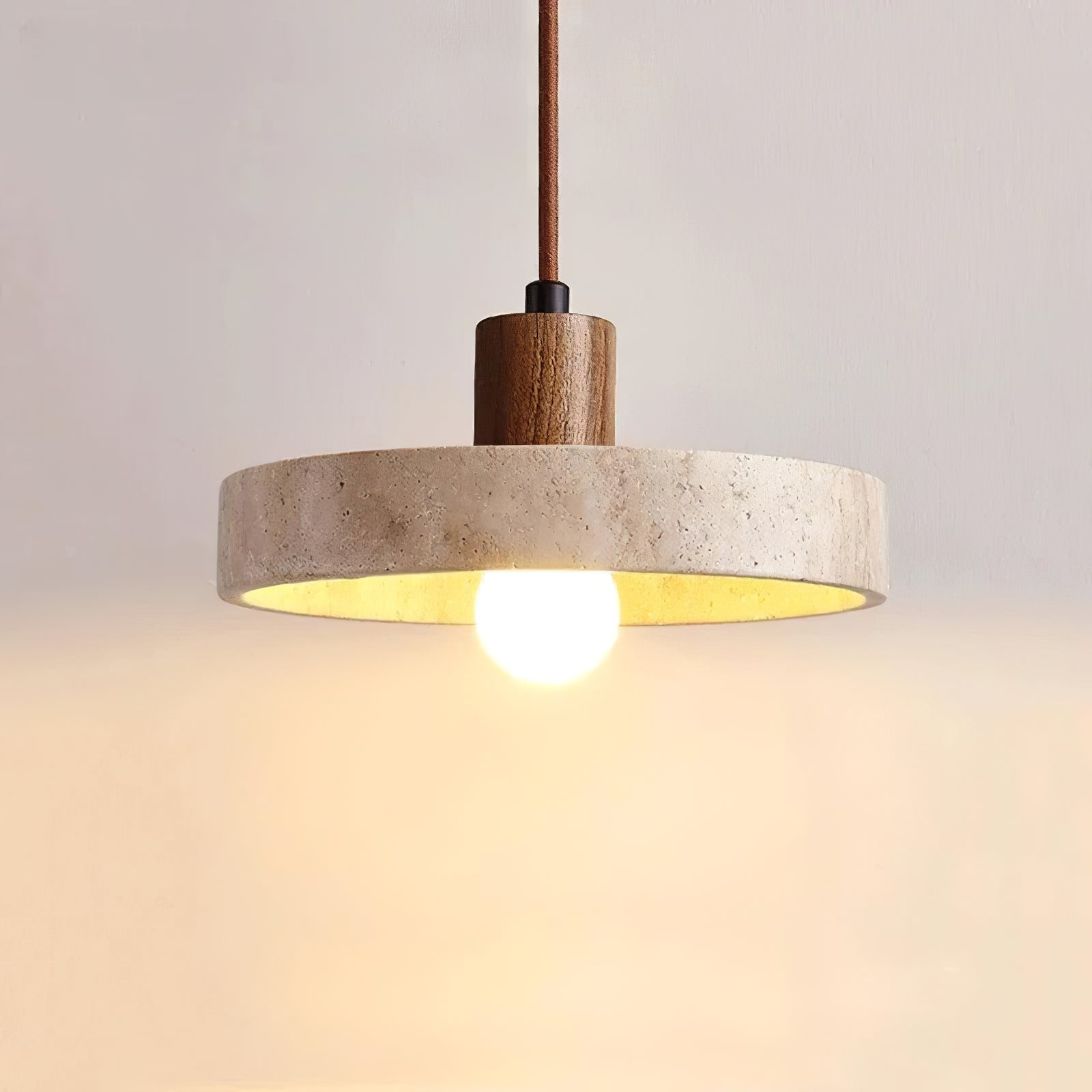 Stein Pendelleuchte | Wabi-Sabi Stil