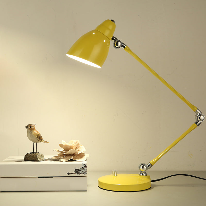 Metall-Tischlampe im Industrie-Style – Verstellbarer Arm & Glockenschirm