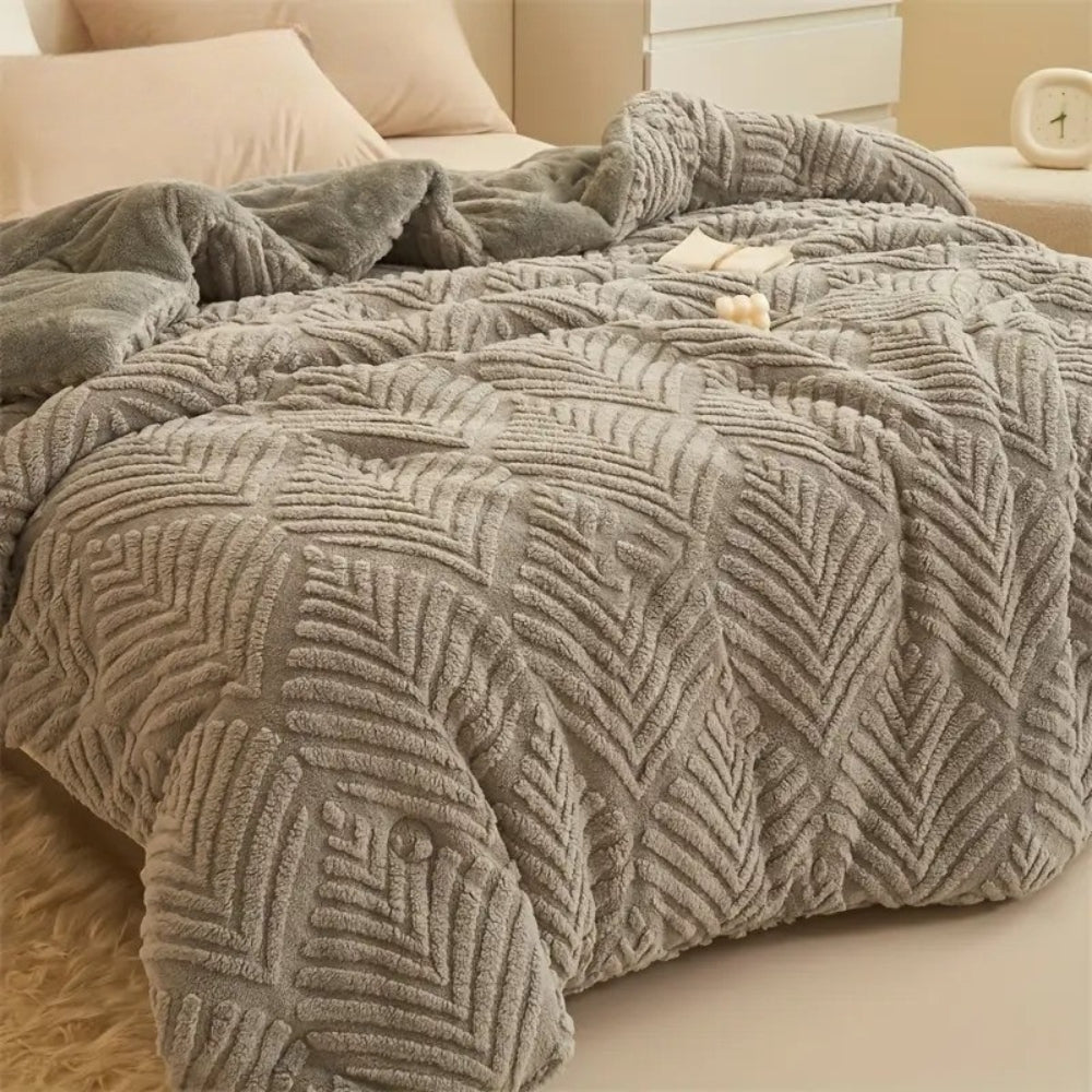 Kuscheldecke mit Ahorn-Design