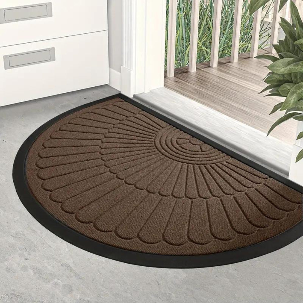 Willkommensmatte im Halbkreis-Design