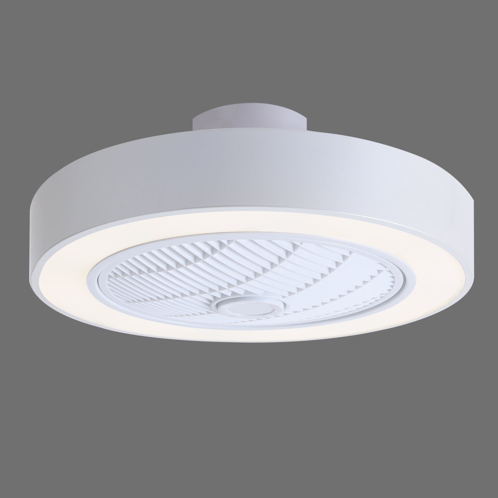 Effizienter Deckenventilator Ø 55 cm mit Fernbedienung und 3-Farb-LED-Beleuchtung