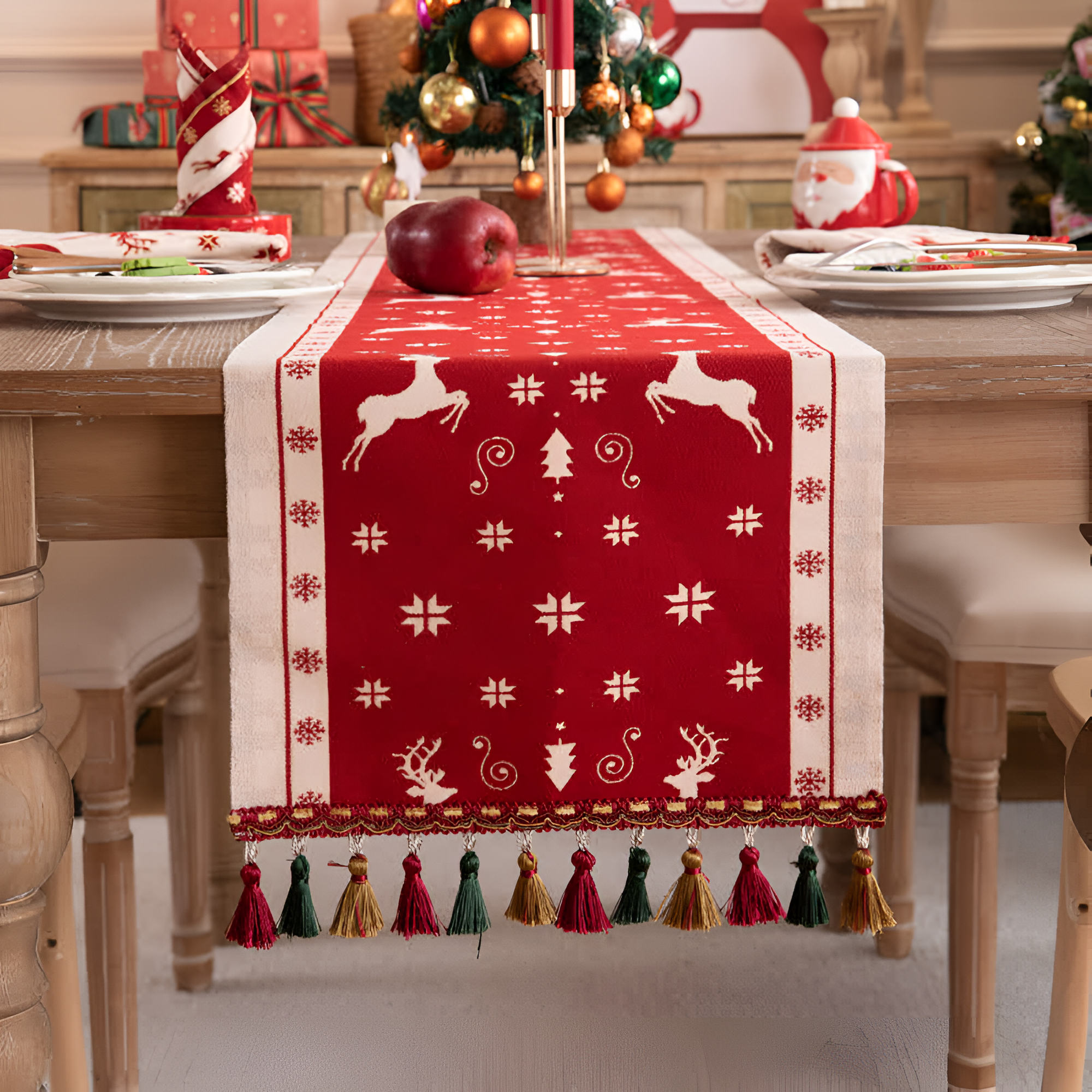 Weihnachtlicher Akzent-Tischläufer