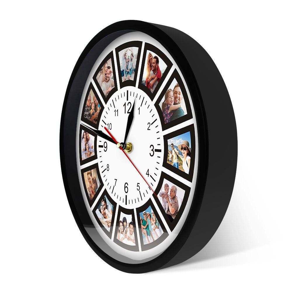 Wanduhr mit Fotocollage – Individuell gestaltbar für unvergessliche Momente