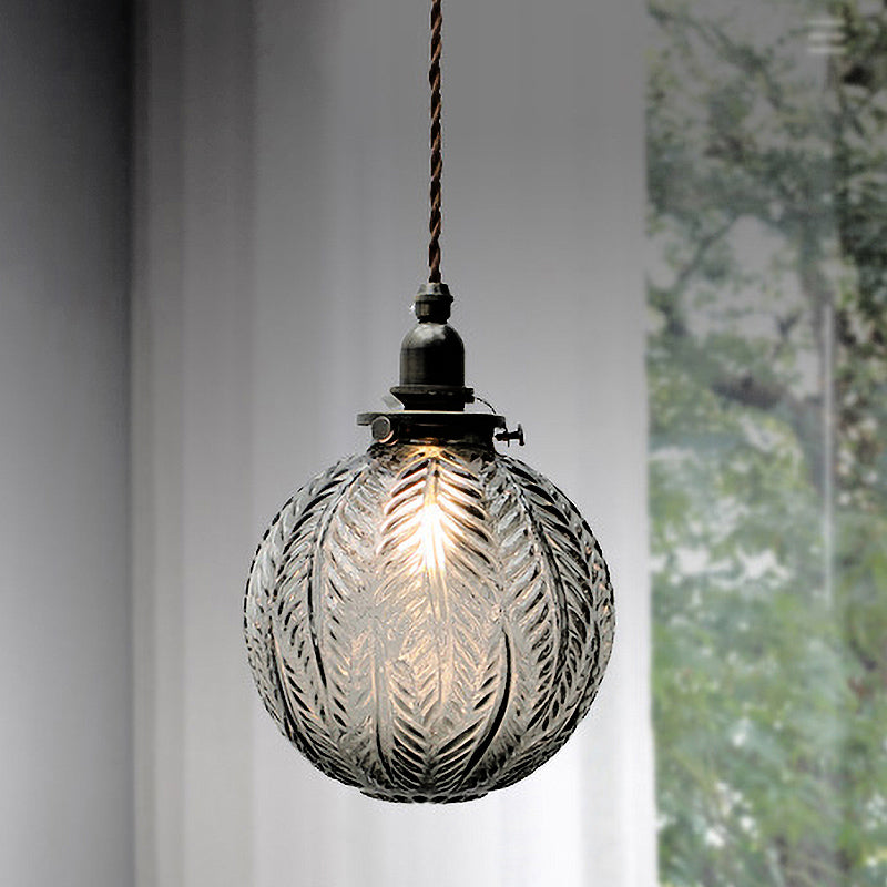 Colonial Stil Glas Kugel-Deckenlampe – Moderne & Rund
