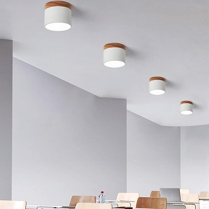 Aluminium Zylinder LED-Deckenlampe – Kompakt & Modern