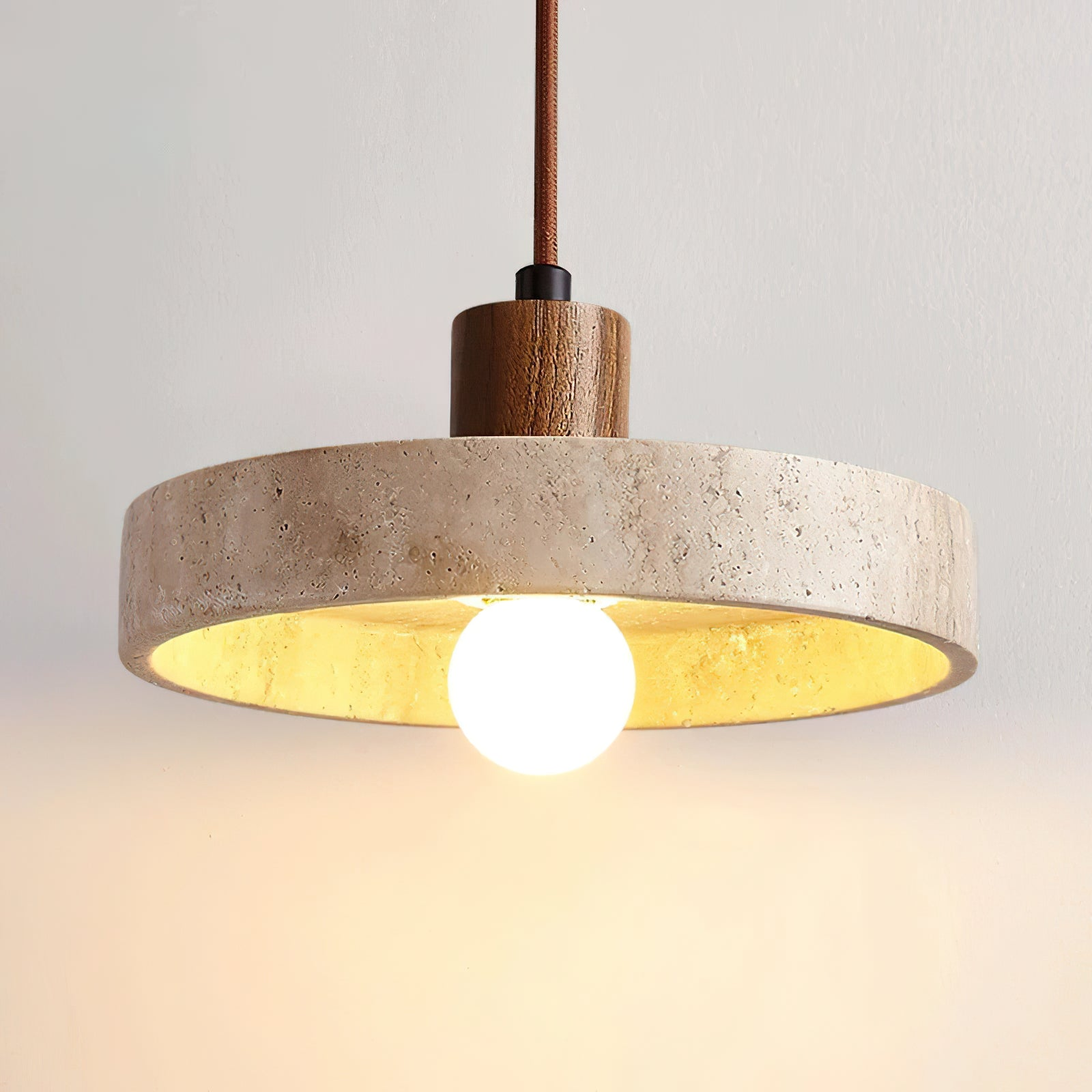 Stein Pendelleuchte | Wabi-Sabi Stil