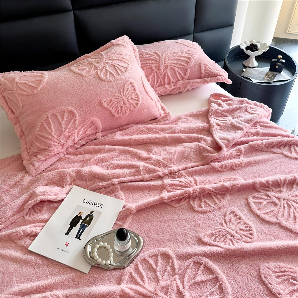 Schmetterlingsdecke aus Jacquard-Flanell