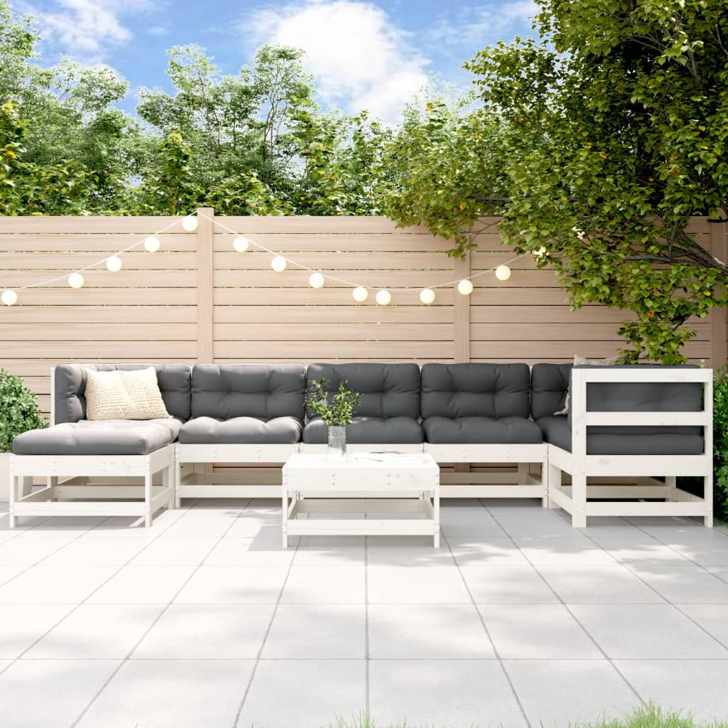 8-Tlg. Garten-Lounge-Set Kiefernholz Imprägniert