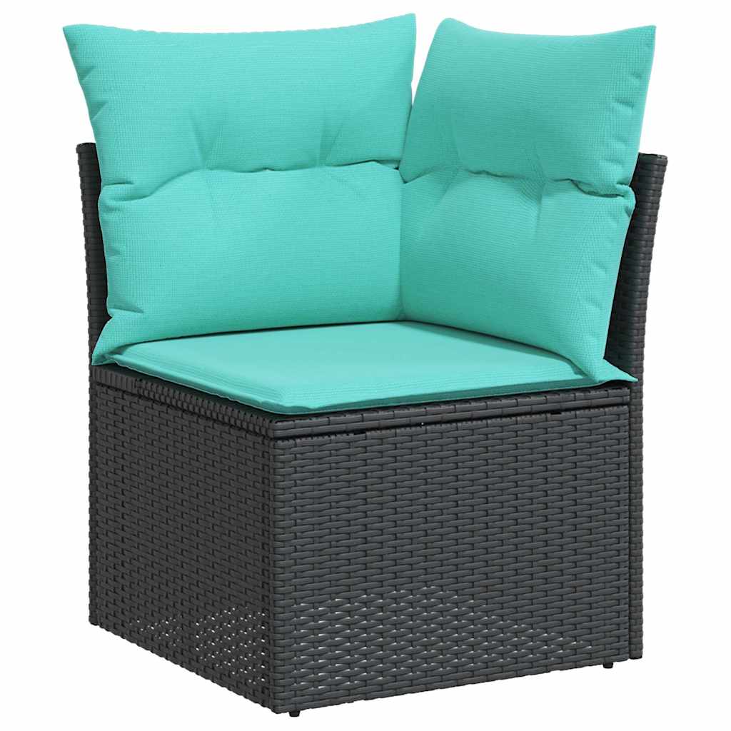 7-Tlg. Garten-Sofagarnitur Mit Kissen Poly Rattan