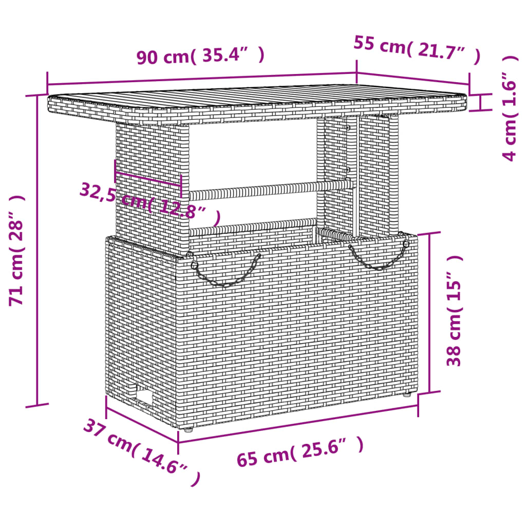 4-Tlg. Garten-Essgruppe Mit Kissen Schwarz Poly Rattan