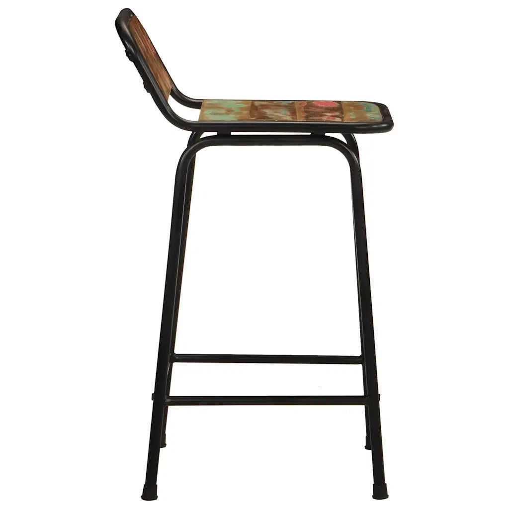 Barhocker 2 Stk. Altholz Massivholz