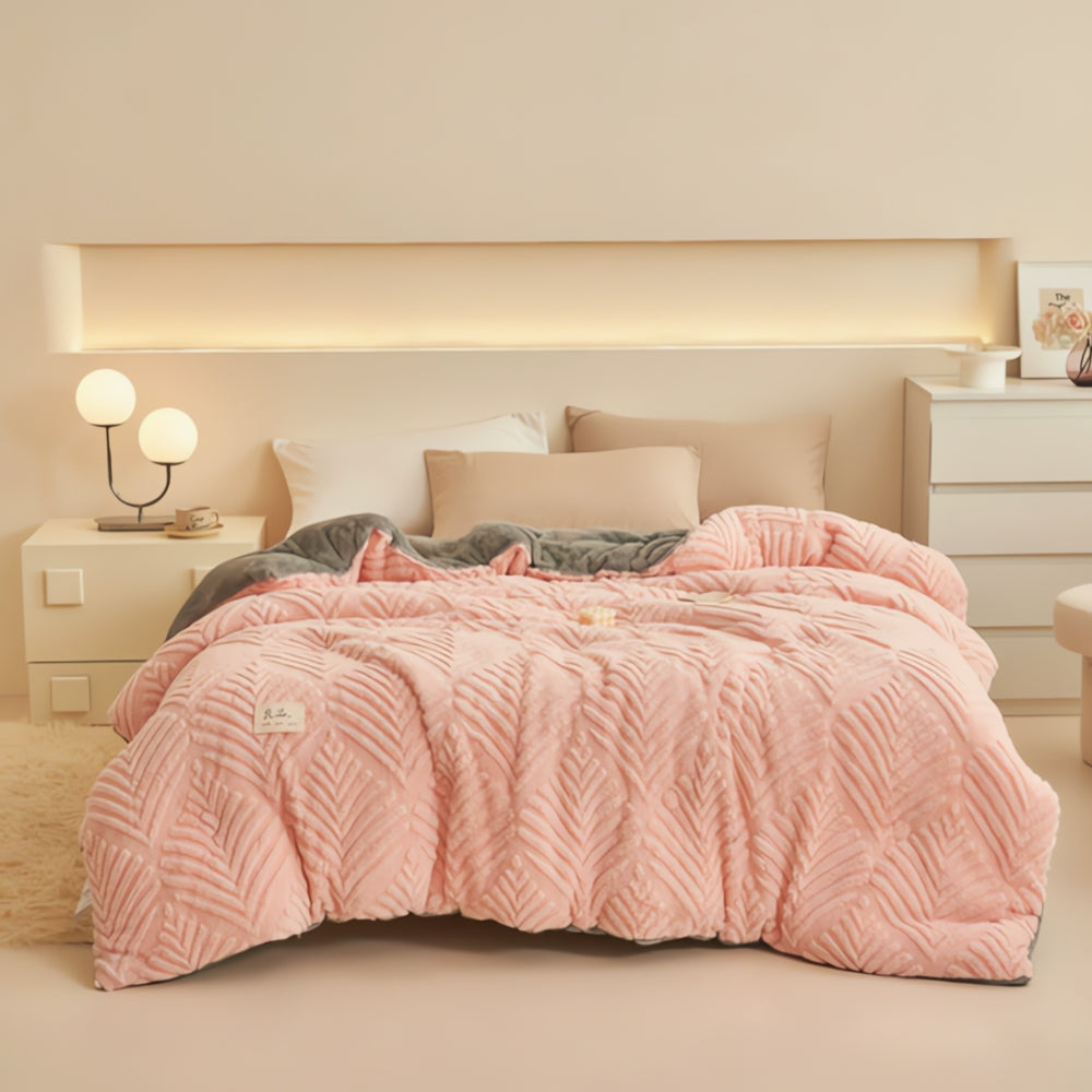 Kuscheldecke mit Ahorn-Design