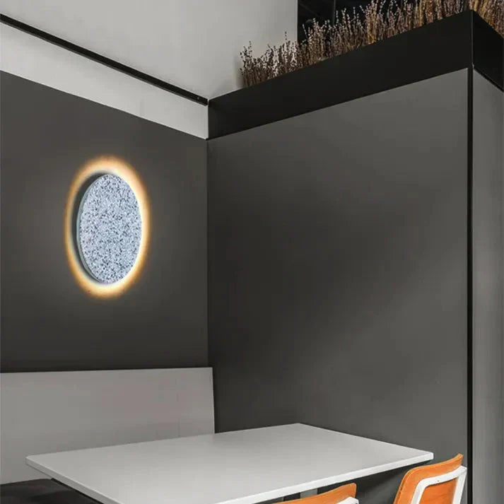 Minimalistische Wandlampe mit Steinoptik – Für Innenbeleuchtung
