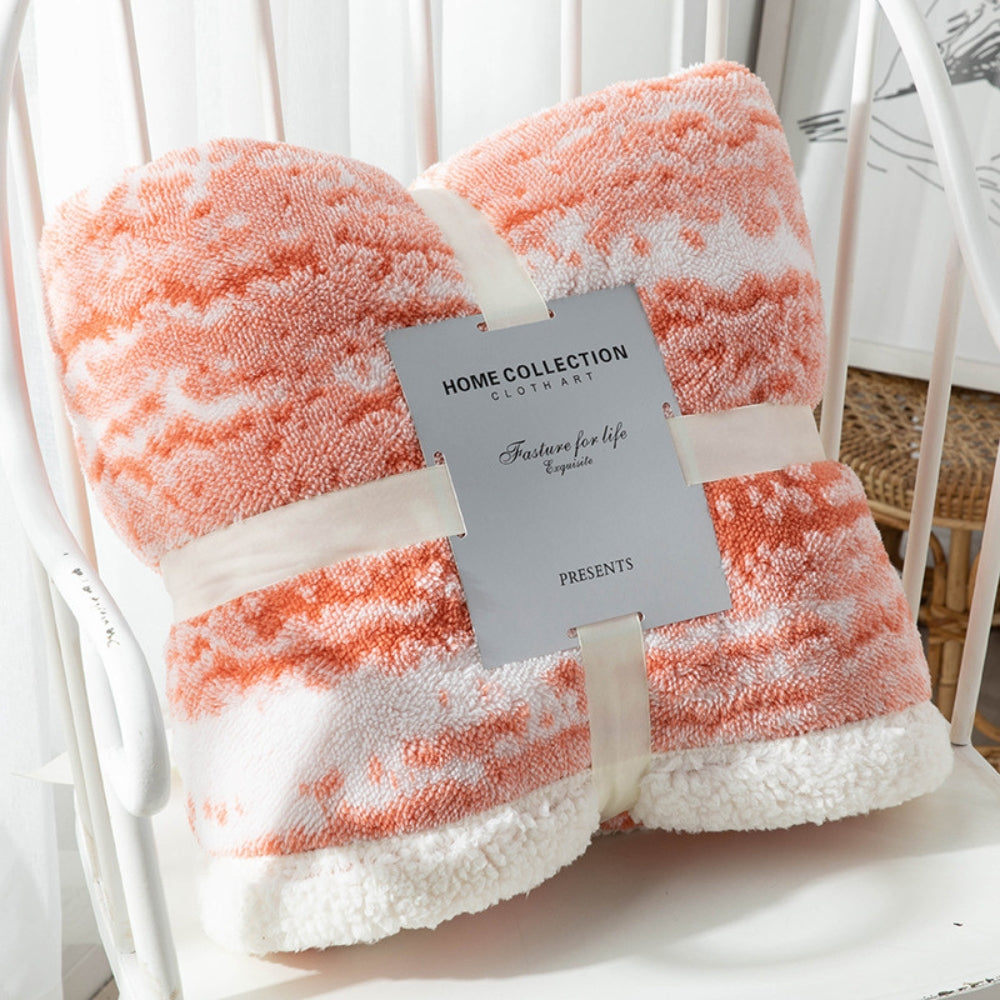 Velvet Sherpa Decke mit Seraphina-Muster