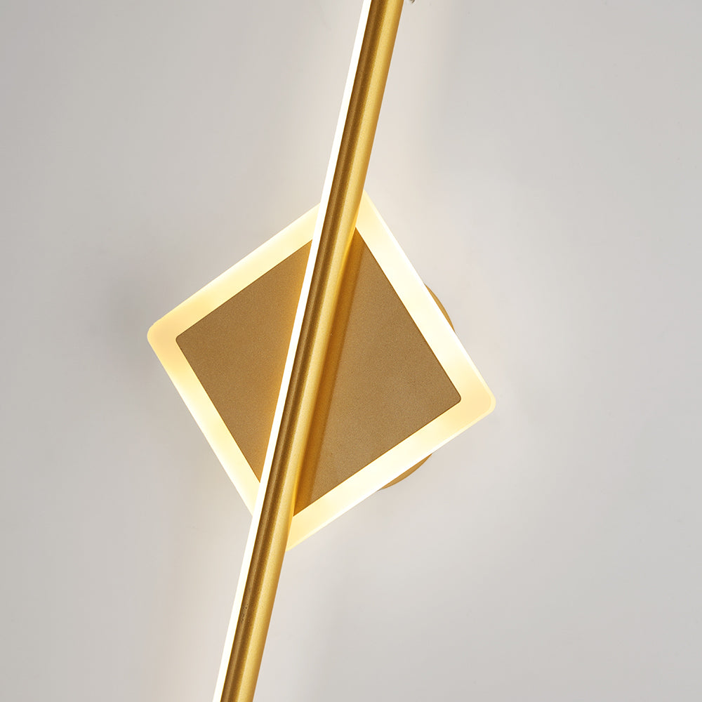 Schlanke LED-Wandleuchte – Moderne Runde & Quadratische Wandhalterung
