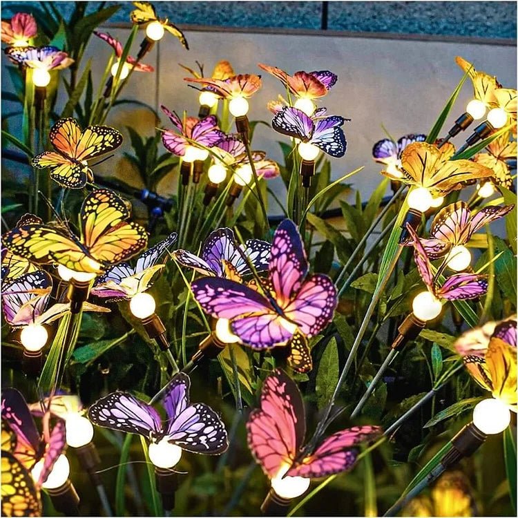 Magische Solar-LED-Schmetterlinge – Garten-Dekoration für Außenbereiche