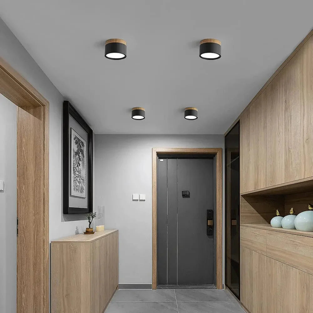 Aluminium Zylinder LED-Deckenlampe – Kompakt & Modern