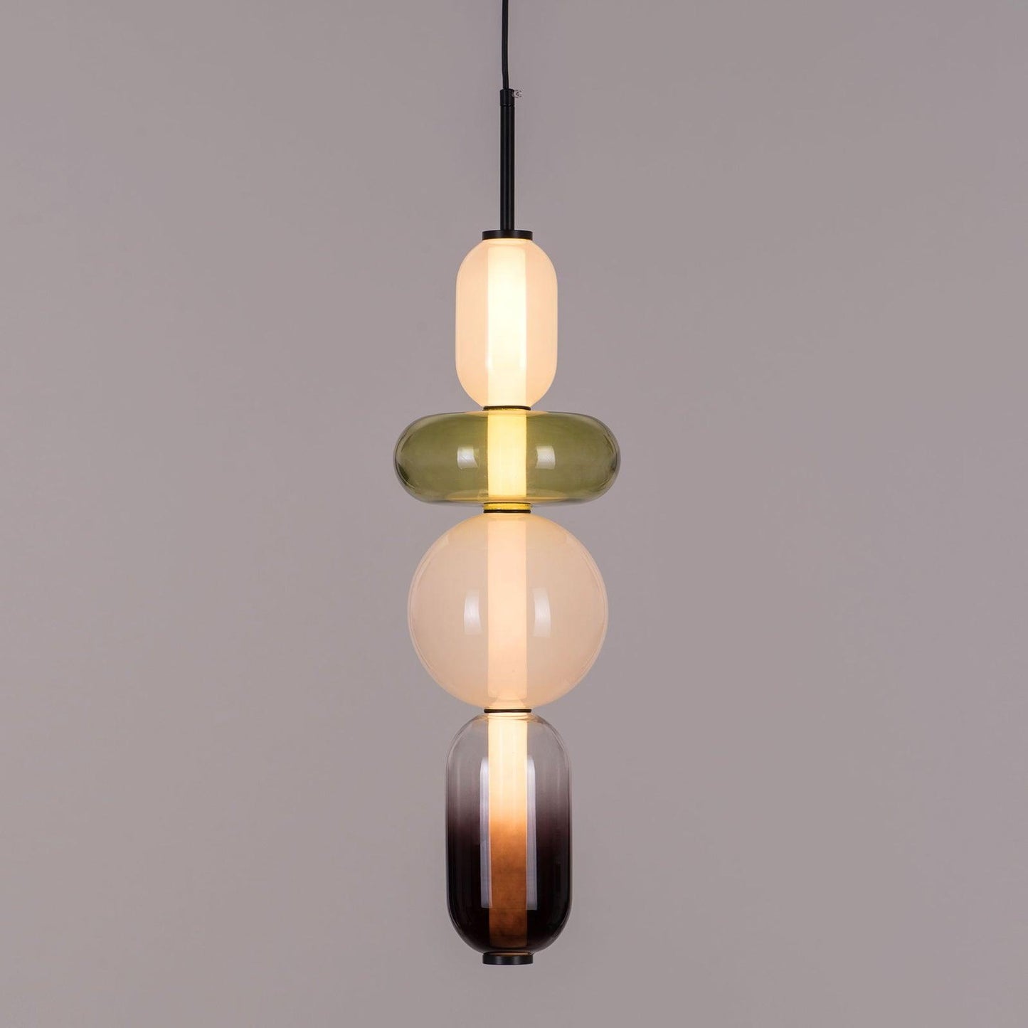 Pendellampe aus Kandiertem Glas – Modernes Beleuchtungsdesign