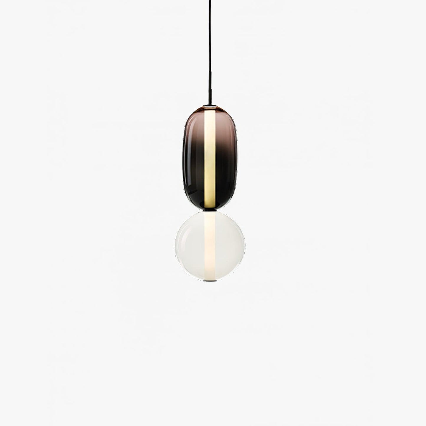 Pendellampe aus Kandiertem Glas – Modernes Beleuchtungsdesign