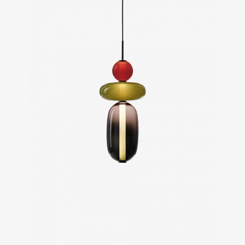 Pendellampe aus Kandiertem Glas – Modernes Beleuchtungsdesign