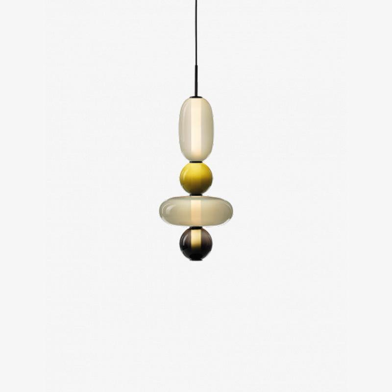 Pendellampe aus Kandiertem Glas – Modernes Beleuchtungsdesign