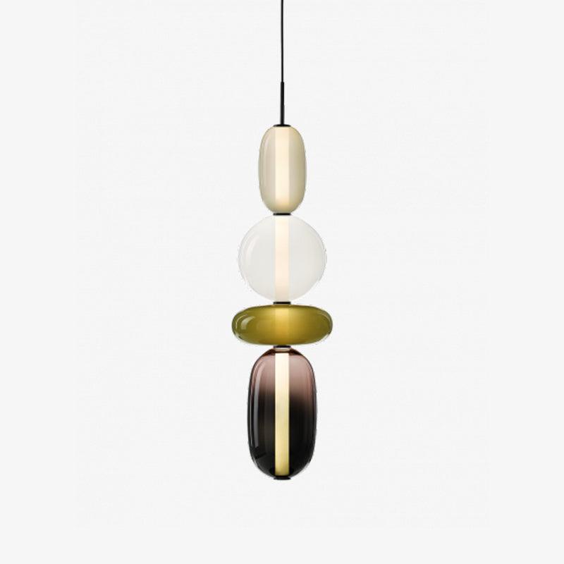 Pendellampe aus Kandiertem Glas – Modernes Beleuchtungsdesign