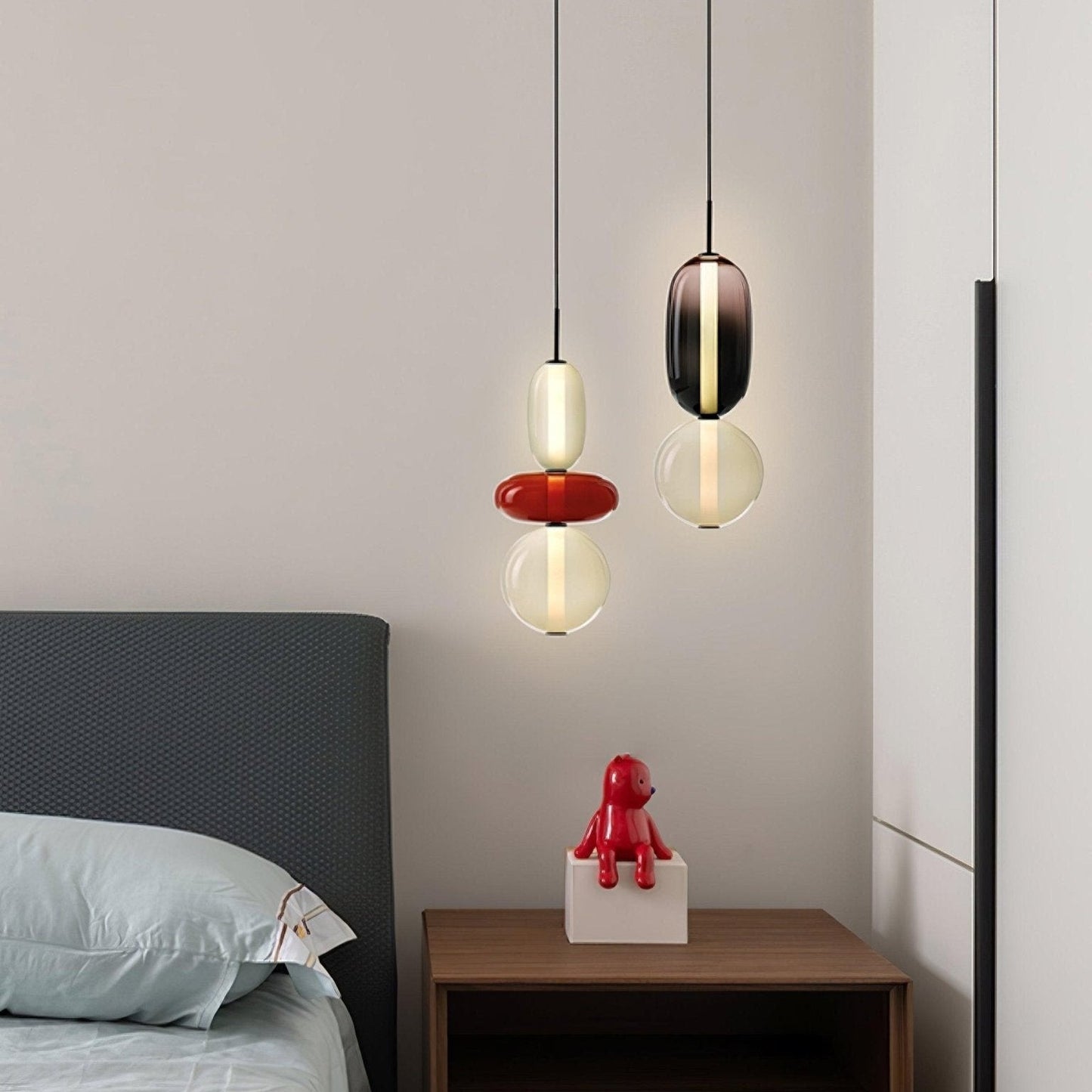Pendellampe aus Kandiertem Glas – Modernes Beleuchtungsdesign