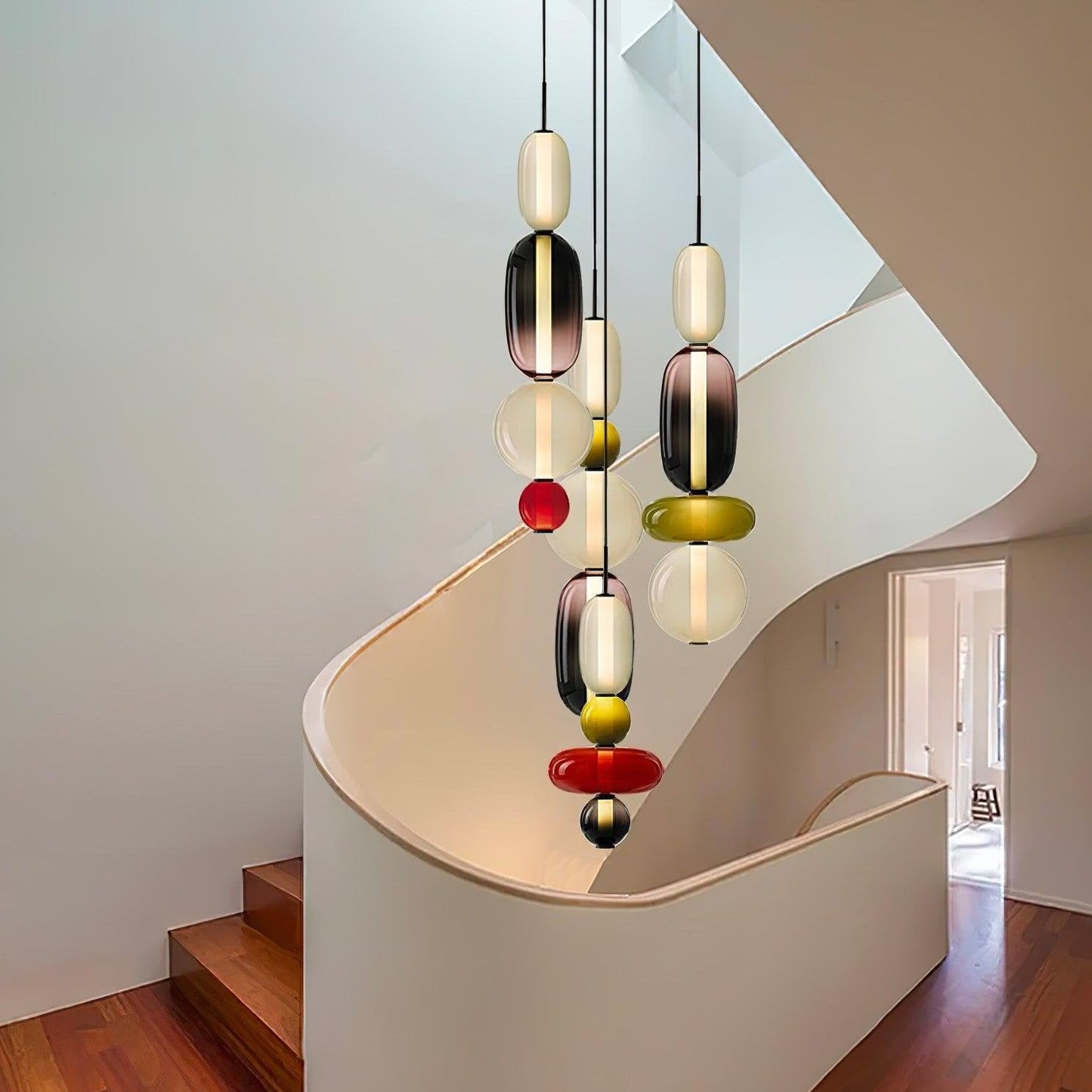 Pendellampe aus Kandiertem Glas – Modernes Beleuchtungsdesign